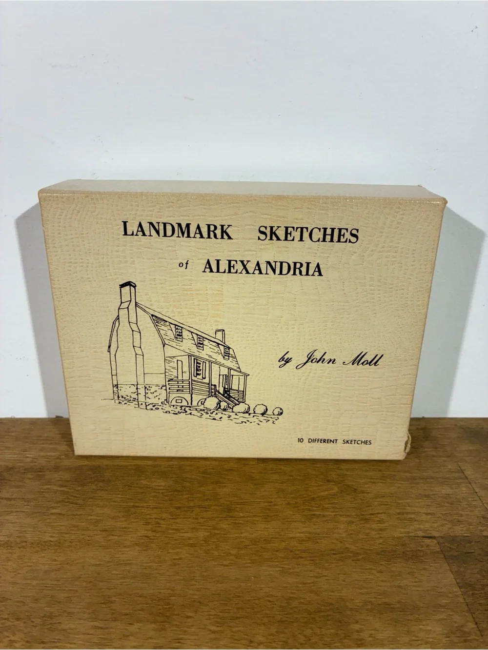 Vintage John Moll Landmark Sketches Alexandria VA 10 Cards Boxed Set